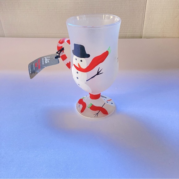 LOLITA Frosted Glass Hand Painted Mug with Handle I Like Mine Hot 9 oz - Picture 4 of 16